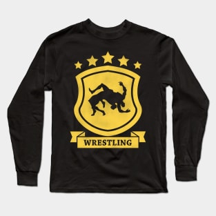 Wrestling - Weathered Emblem Long Sleeve T-Shirt